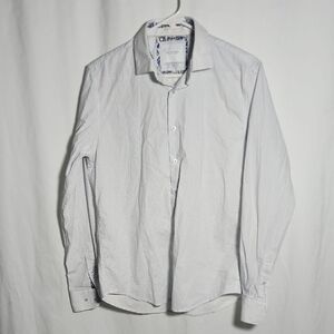 Cactus Men's White Patterned Dress Shirt